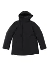 Stone Island Down Jacket In Black