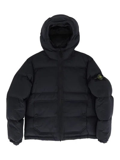 Stone Island Kids' Down Jacket In Black
