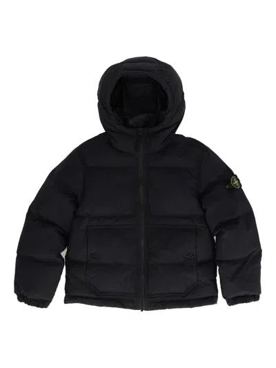 Stone Island Kids' Down Jacket In Yellow