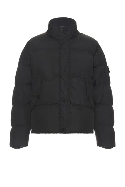 Stone Island Down Jacket In Gray