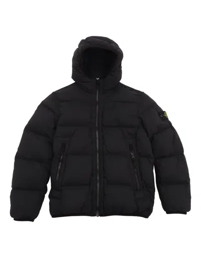 Stone Island Kids' Down Jacket In Black