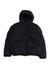 Stone Island Down Jacket In Black