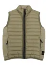 Stone Island Down Jacket In Brown