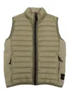 Stone Island Down Jacket In Brown