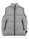 Stone Island Down Jacket In Gray