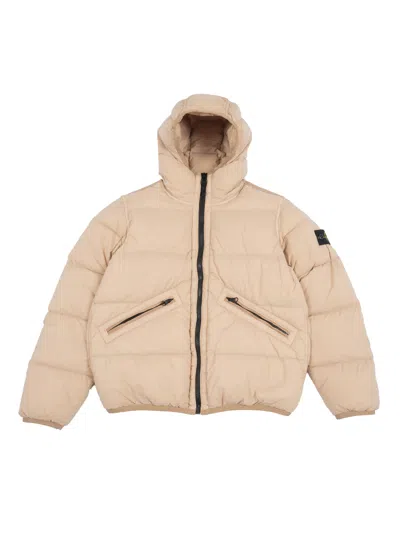 Stone Island Kids' Down Jacket In Neutral