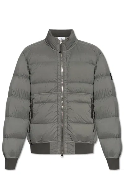 Stone Island Down Jacket Seamless Tunnel Nylon Down-tc In Green