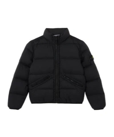 Stone Island Down Jacket With Anti-drop And Wind Resistance In Black