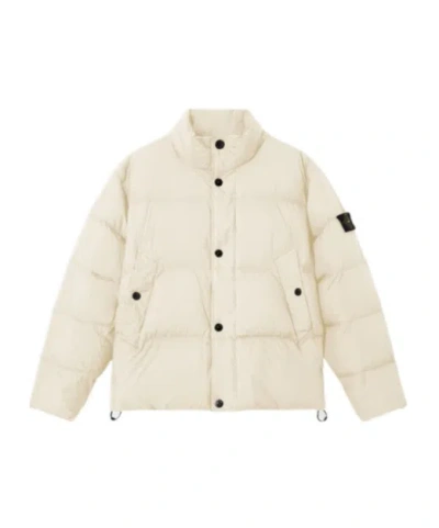 Stone Island Down Jacket With Wind Resistance And Anti-drop In Neutral