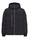 Stone Island Down Jacket With Zip And Hood Clothing In Black