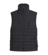 Stone Island Down Seamless Tunnel Puffer Gilet In Black