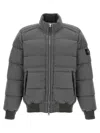 Stone Island Down Jacket Seamless Tunnel Nylon Down-tc In Gray