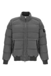 Stone Island Grey Padded Bomber Jacket In Gray