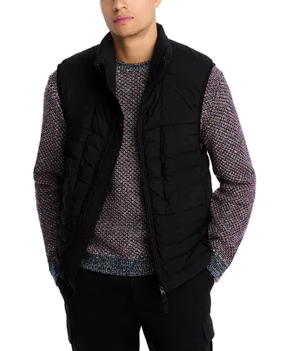 Stone Island Down Vest In Black