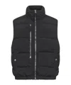 Stone Island Down Vest With Anti-drop And Dual Zip Pockets In Black