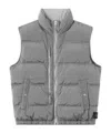 Stone Island Down Vest With Anti-drop And Dual Zip Pockts In Gray