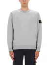 Stone Island Dpp - Organic Cotton Sweatshirt In Gray
