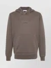 Stone Island Logo-print Cotton Hoodie In Brown