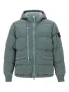 Stone Island Metal Nylon Down Jacket In Green