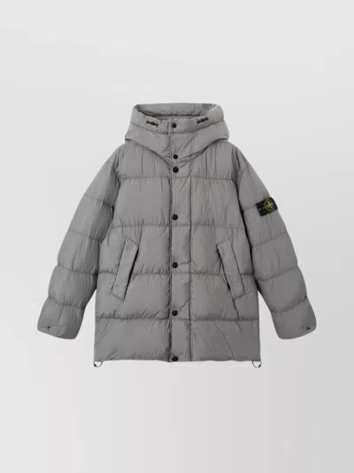 STONE ISLAND DRAWSTRING HOODED DOWN PARKA