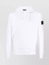 STONE ISLAND DRAWSTRING HOODED SWEATER WITH RIBBED CUFFS