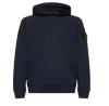 Stone Island Drawstring Hooded Sweatshirt In Blue
