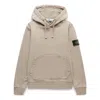 Stone Island Drawstring Hoodie 'dove Grey' In Brown