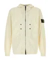 Stone Island Giubbino In Cotone Stretch Avorio Uomo In Neutral