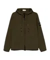 Stone Island Drawstring Jacket In Military Green