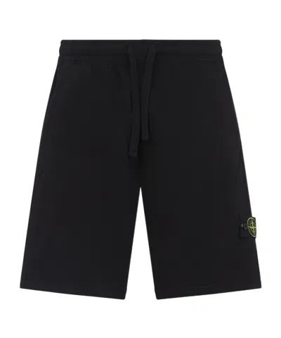 STONE ISLAND STONE ISLAND LOGO-PATCH DRAWSTRING SHORTS