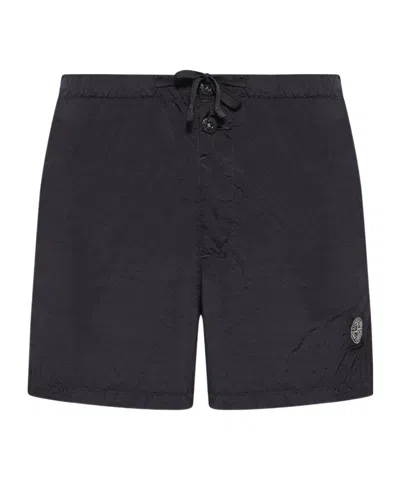 STONE ISLAND DRAWSTRING-FASTENING SHORTS