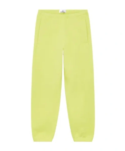 Stone Island Drawstring Sweatpants In Yellow