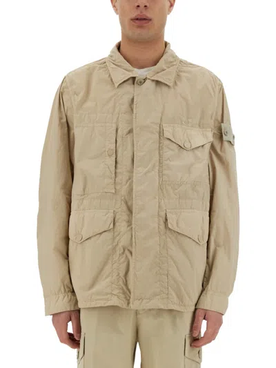 Stone Island Dripproof Field Jacket In Beige