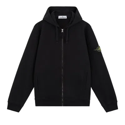 Pre-owned Stone Island Dyed Zip Hoodie 'black' | Men's Size Xl