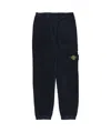 Stone Island Elastic Waist Casual Pants In Blue