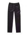 Stone Island Elastic Waist Casual Pants In Charcoal-grey