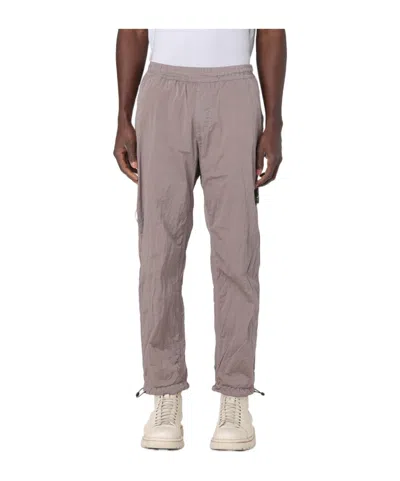 Stone Island Elastic Waist Casual Pants In Pink