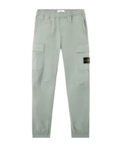 STONE ISLAND STONE ISLAND LOGO PATCH ELASTICATED-WAIST PANTS