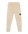 Stone Island Cloth Overalls Casual Trousers In Nude