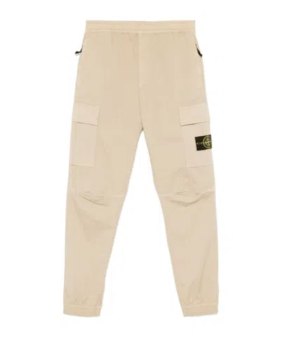 STONE ISLAND STONE ISLAND LOGO PATCH ELASTICATED-WAIST PANTS