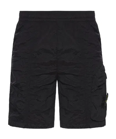 STONE ISLAND STONE ISLAND COMPASS-BADGE TRACK SHORTS