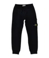 Stone Island Elastic Waist Sweatpants In Black