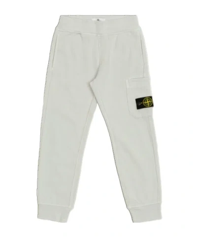 Stone Island Elastic Waist Sweatpants In Blue