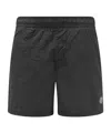 Stone Island Compass-patch Swim Shorts In Black