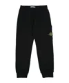 Stone Island Elastic Waist Track Pants In Black