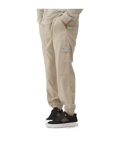 Stone Island Elastic Waistband Casual Pants In Nude