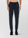 Stone Island Elastic Waistband Ribbed Cuffs Side Pocket In Blue