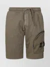 Stone Island Elastic Waistband Shorts With Back And Side Pockets