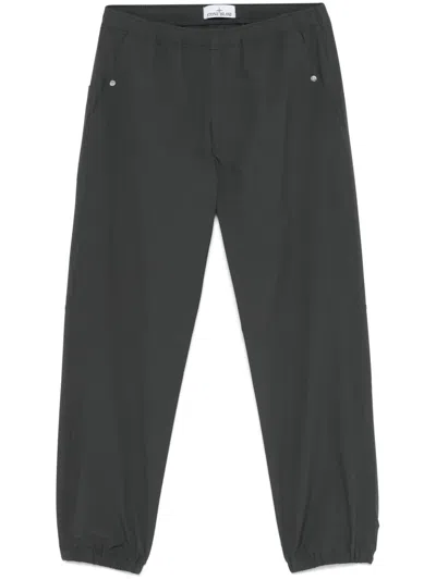 Stone Island Elasticated-ankle Track Pants In Gris Plomb