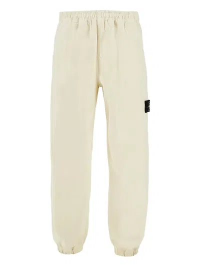 Stone Island Elasticated-waist Track Pants In Neutral